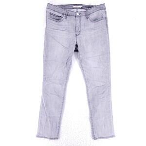Levis 312 Jeans Denim Cotton Womens SZ 32 Gray Straight Stretch VTG Mid Rise 90s